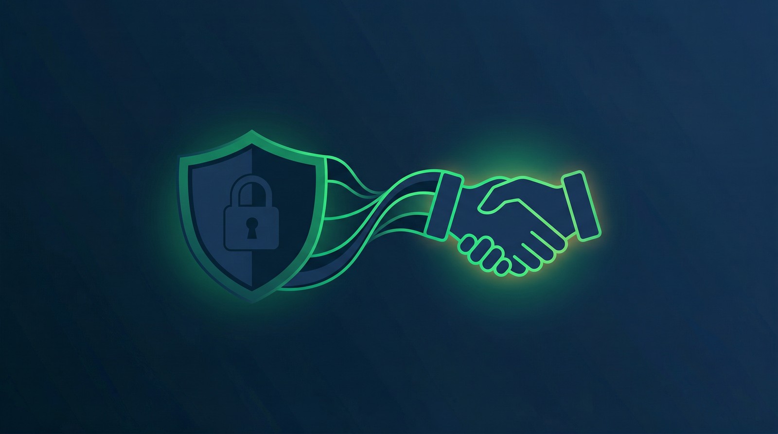 Handshake engagement flow hiding contact information until both parties confirm interest