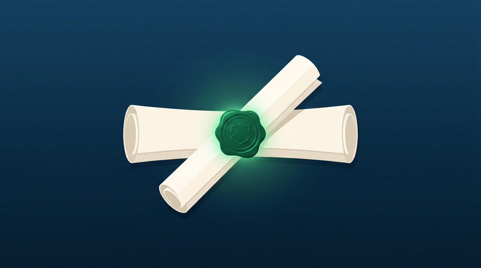 Rolled diploma with a glowing seal representing the doctoral CRNA degree and board certification