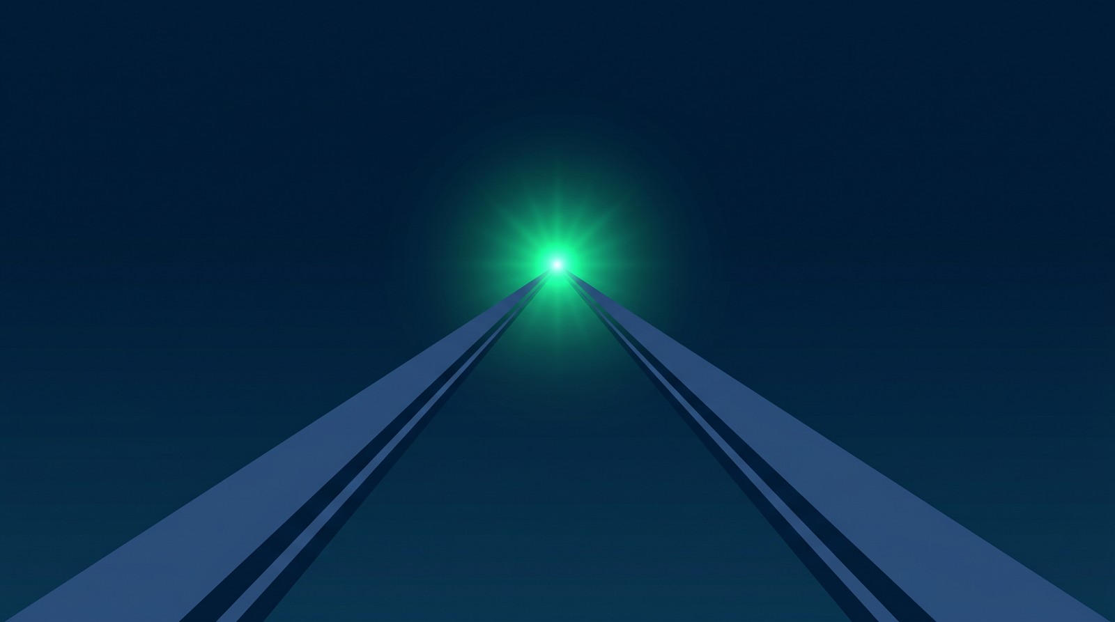 Two converging paths meeting at one glowing point, illustrating the CAA and CRNA routes into anesthesia